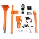 1100lb 1 2 Ton Pickup Truck Crane Hoist 360 Swivel With 12v Electric Winch