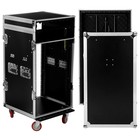 Portable 16u Studio Rack Mobile Workstation Mixer Stand   Desktop Dj Road Case