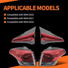 4pcs Inner Outer Tail Lights Compatible With R-a-v-four 2016-2018   Left   Right