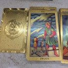 Tarot Cards Gold Foil The Fool Deck 78 Cards Guide Book 
