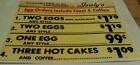 Early Isaly s Dairy Store Breakfast Specials Restaurant Menu Poster 99   Egg New