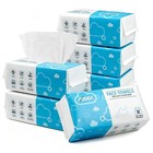 600 Disposable Face Towels - Sensitive Skin Cleansing Wipes  Makeup Remover  Tra