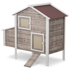 Wooden Chicken Coop Hen House With Removable Tray  ventilation Door Nesting Box
