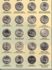 New Whitman Folder With All National Park 56 Quarter Types From 2010-2021 