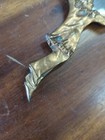 19th C Columbine Pierrot Et La Lune Clown Moon Bronze  Ladies Vanity Hand Mirror