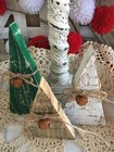Rustic Primitive Farmhouse Country Christmas Trees Set 3 Handmade Wood Homedecor