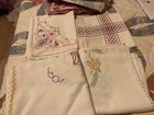 Vintage Linens Bundle Lot Of  20 Card Size Tablecloths    10