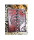 Spacious Large Safe Leather Seven Stone Brown Journal Classic New Blank Diary