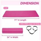 Fitvids 1 2-inch Thick High Density Exercise Yoga Mat  Carrying Strap  Pink