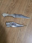 Vintage Arab Arabian Decorative Curved Dagger Inscription Knife  Letter Opener