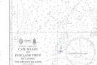 1954 Cape Wrath Pentland Firth The Orkney Isalnds Scotland Chart Paper Admiralty
