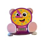 The Learning Journey Telly Jr  Teaching Time Clock Pink 3yrs Up Tested Works
