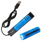 2-pack Multipurpose 3 7v 3000mah Batteries Rechargeable Li-ion Battery   Charger