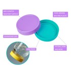 Bedgeta 14 Pack Black Plastic Mason Jar Lids With Silicone Rings  7