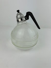 Antique 1940s Mckee Glass Beehive Whistling Tea Kettle W  Bakelite Handle Rare P