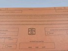 Vtg Ibm Punch Cards Lot Of 50 Union Bethlehem Steel Orange Mainframe 1970s Nos 