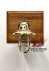 Marine Antique Solid Brass Nautical Ship Sconce Cargo Light With Deflector 7 Pcs