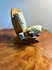 Handmade Vintage Sewing Pin Cushion And Thread Holders
