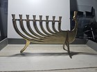 Vintage Israel Hen Holon chen Cholon Solid Brass Hanukkah Menorah