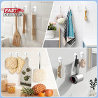 Hangerspace Suction Cup Hooks  2 5 Inches Clear Suction Cups With Metal Hooks La