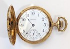14 Kt Solid Gold Waltham 15 Jewel Hunter Case Pocket Watch  Approx  50mm Case