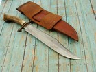 Xl Vintage Custom Fox Guard Crown Stag Combat Fighting Bowie Knife sheath Knives