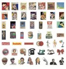 10 Random Retro Vintage Style Comic Stickers
