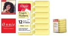 Heatless Foam Hair Rollers 7 8 Inch - 12 Yellow Sponge Curlers For Defined Curls