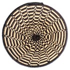 Purple Ugandan Spiral Basket Large African Black Large Hole Handmade