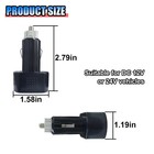 Car Led Digital Voltmeter  Dc 12v 24v Cigarette Lighter Voltage 1pcs  Black 