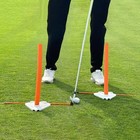 Whygolf Alignment Discs With Padded Golf Alignment Rods Swing Trainer