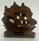 Vintage Nautical Sailing Ship Bookend Single Aged Bronze Finish Decor