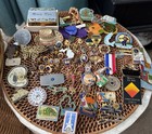 Lot Of 100  Lions Club Vtg Pins Money Clip Trinkets World   States Patriotic