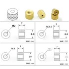 Solid Brass Thumb Nuts - M2 m2 5 m3 m4  Knurled Metric Nuts  4 Sizes Available