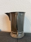 Antique Pewter English Tavern Pitcher Side Spout 1 Quart