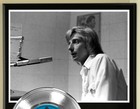 Barry Manilow 45 Platinum Plated Record Display On An Open Air Wood Plaque  02
