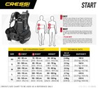 Cressi Start Bcd Scuba Buoyancy Compensator Jacket Durable Lightweight Design