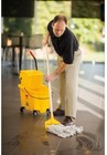 Plastic Mop Bucket W  Wringer Rubbermaid Commercial Products Wavebrake 8 75 Gal 