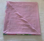 Pink Mitered Baby Blanket  Quilt Style Toddler Blanket patchwork Baby Blanket