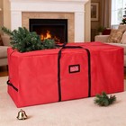 7 5ft Heavy Duty Oxford Large Christmas Tree Storage Bag Red Waterproof Portable