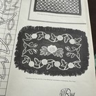 Vtg 1963 Rug Making Pattern Sheet Button Braided Yarn Sewn Mixed Designs  51