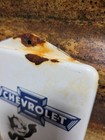 Vintage Chevrolet Porcelain Sign Old Felix The Cat Thermometer Truck Car Chevy