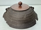 Y10919 Chagama Iron Teapot Pot Kettle Box Japan Antique Tea Ceremony Utensil