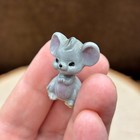Vintage Miniature Gray Mouse Ceramic Figurine 1 125  Tall Hagen-renaker 