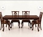 7pc Cherrywood Dining Set  Rectangular Table  6 Chairs  China Cabinet