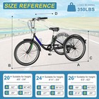 Mooncool Adult Tricycles 7 Speed 20 24 26 Inch Three Wheel Bike Cruiser Trike