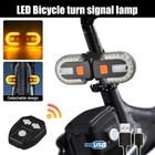 Bike Turn Signals Light Front And Rear Usb Bicycle Tail Light W  Remote Control