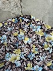 Vintage 1950s Pennys Rayon Ahola Print Hawaiian Loop Collar Button Up Shirt 