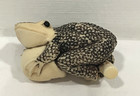 Bead Eye Frog On Cap Mushroom 2  Long  1  Tall  1 25  Thick Resin Netsuke Signed