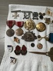 Large Lot Of Vintage U s Army Military Badges Dui Pins Patches Medals Wwii Viet 